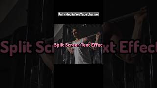 Split screen text effect #inshot #tutorial #edit #learning #tricks #video #effects #split #screen