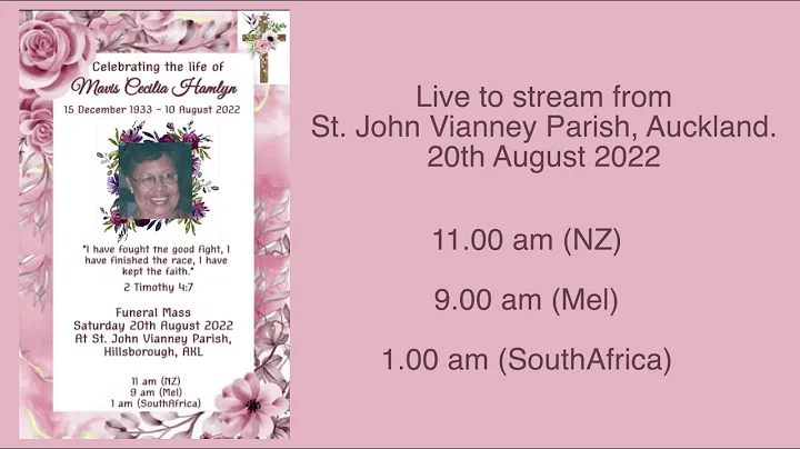 Celebrating the life of MAVIS CECILIA HAMLYN