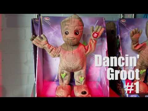 Two Dancin' Groot toys for sale at Disney Springs