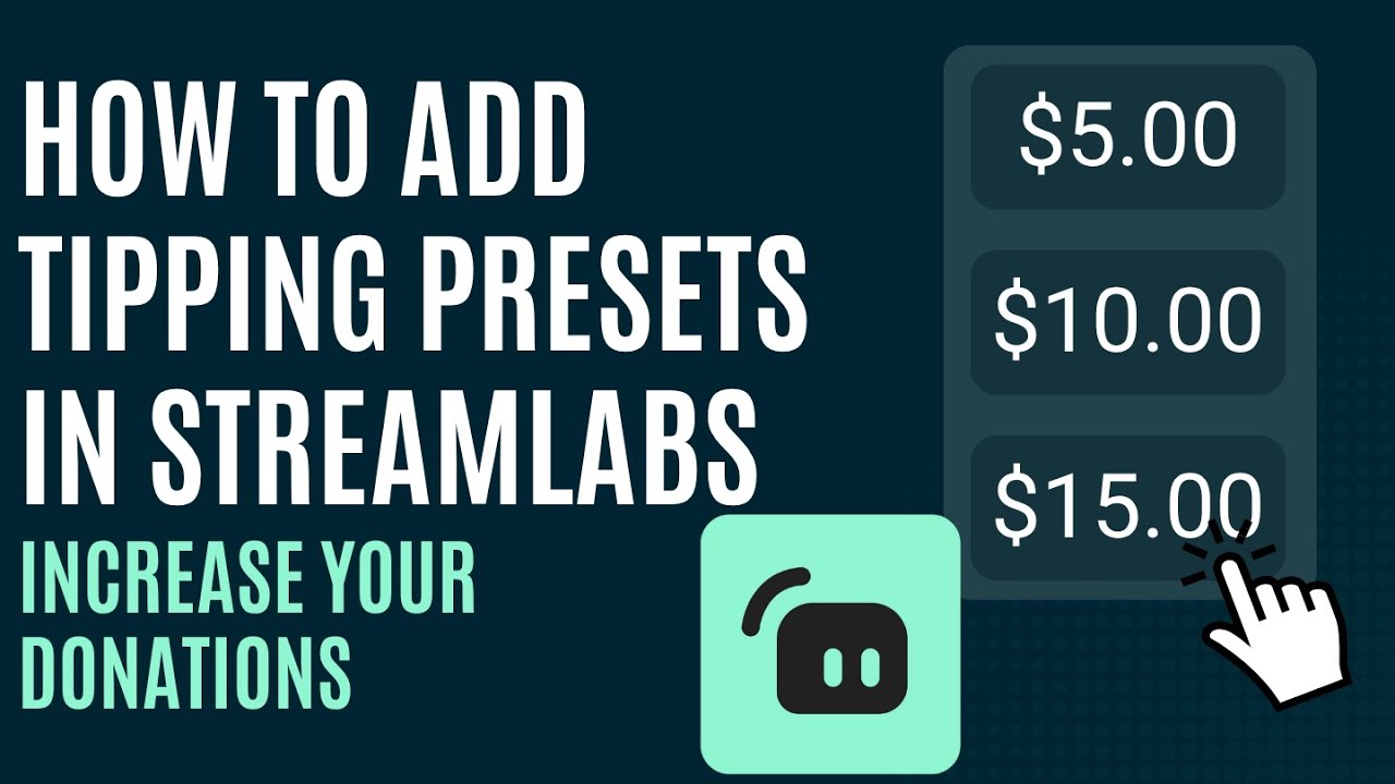 How to Add Tipping Presets in Streamlabs [$5, $10, $20] - YouTube
