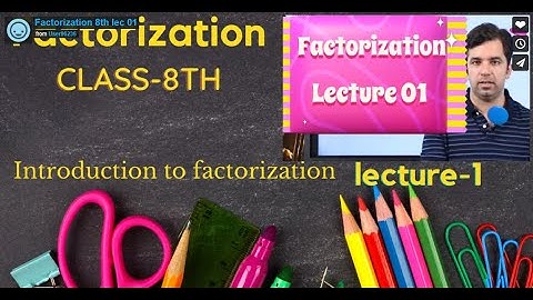 Factorisation class 8 cbse  | chapter 14| NCERT maths | maths solutions | in hindi| Part 1