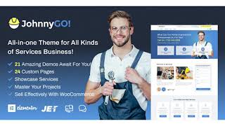 JohnnyGo - Handyman Service Elementor WordPress Theme | Themeforest Website Templates and Themes