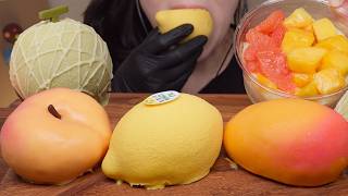 뚜레쥬르 아그작 케이크 🍑🍋🍈🥭 Fruit Mousse Cake Asmr Eating