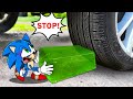 Please Noo ! Car Crushing Sonic vs Jelly Animation 🚓 Crushing Crunchy &amp; Soft Things by Car