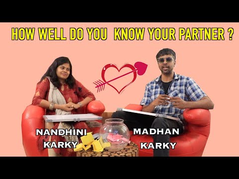 How Well Do You Know Your Partner Episode-1 | Madhan Karky & Nandhini Karky Cute Moments
