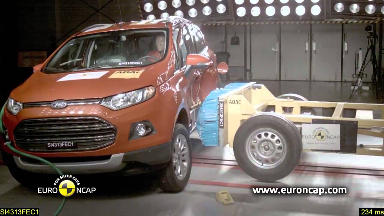 Euro Ncap Ford Ecosport 13 Crash Test Youtube
