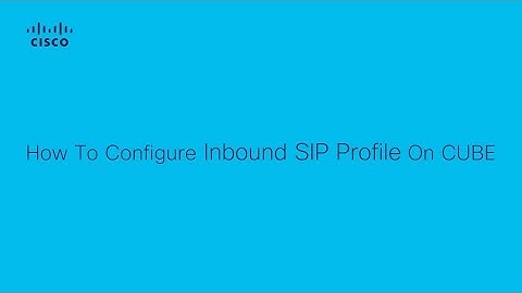 How to Configure SIP Profiles on Cisco CUBE