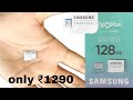 samsung 128gb sd card memori card unboksing orignal samsung micro sd card #sdcard #128gb#samsungcard