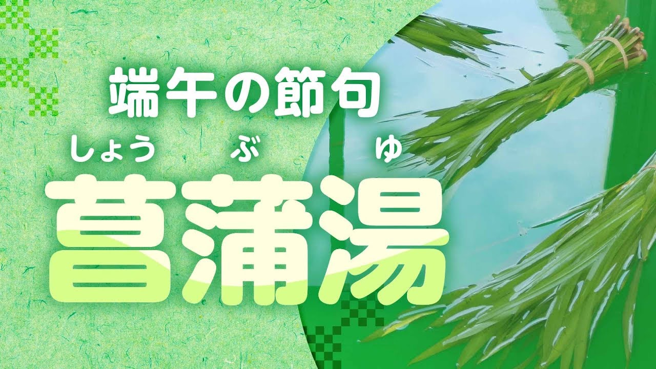 端午の節句は 菖蒲湯 に入ろう Youtube