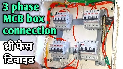 3 phase MCB Box connection ।। AC Circuit Normal Load Power Load Circuit MCB connection