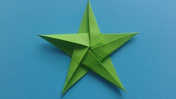 How to make an Origami Star как сделать оригами звезду