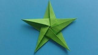 картинка: How to make an Origami Star как сделать оригами звезду