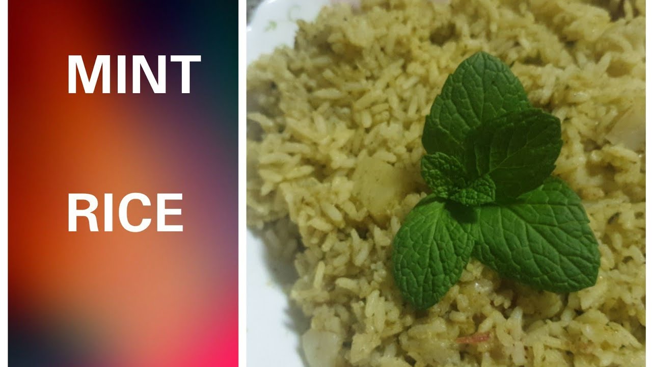 Mint rice easy recipe flavoured mint rice no onion , no garlic
