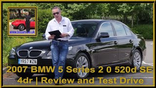2007 BMW 5 Series 2 0 520d SE 4dr | Review and Test Drive