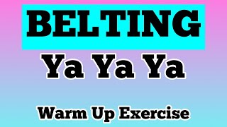 Get Ready to BELT! Ya Ya Ya 5ths // Vocal Warm Up Exercise