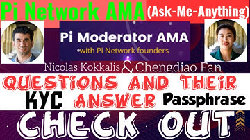 Pi Network Update - Pi Moderator AMA(Ask-Me-Anything) with Pi Network Founder Nicolas and Chengdiao