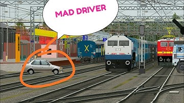 WDP 4 OVERTAKE WAP 4  || indian railway in MSTS OPEN RAIL ||