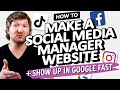 Social Marketers 📢 Here’s How to Build a Social Media Manager Website & Show Up in Google Fast