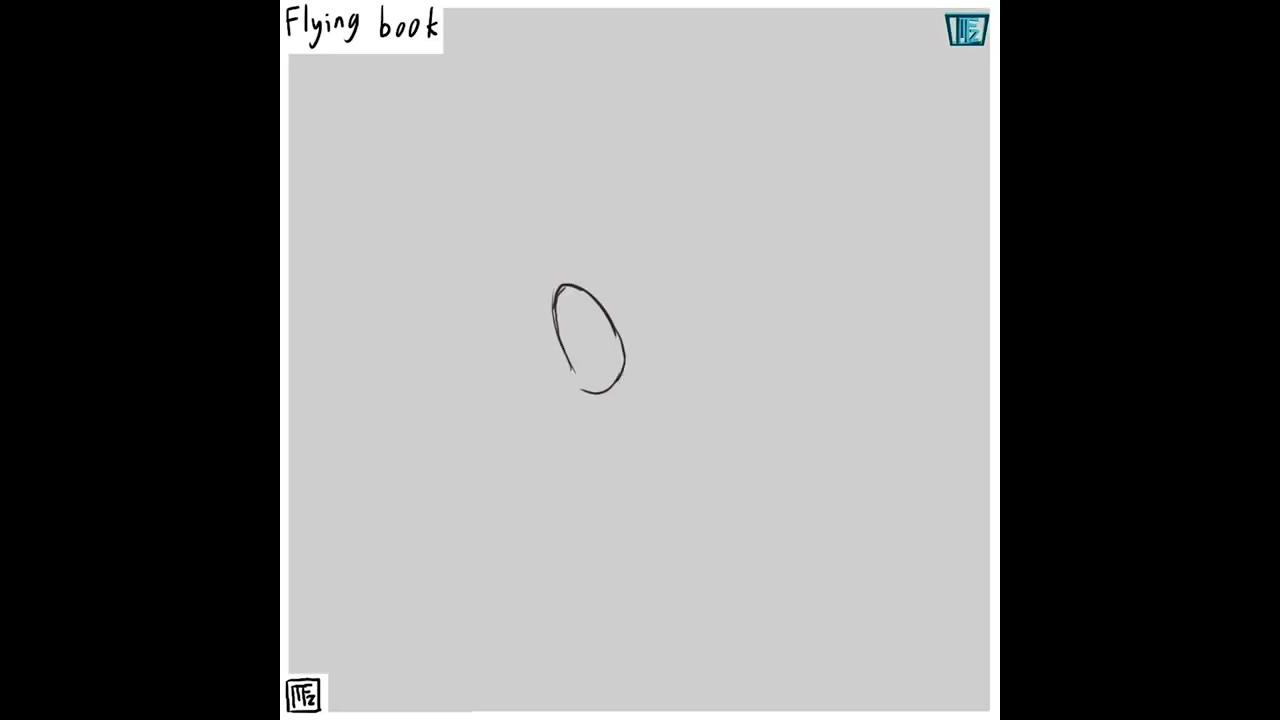 Timelapse Drawing : Flying_book_Daily_Spitpaint 