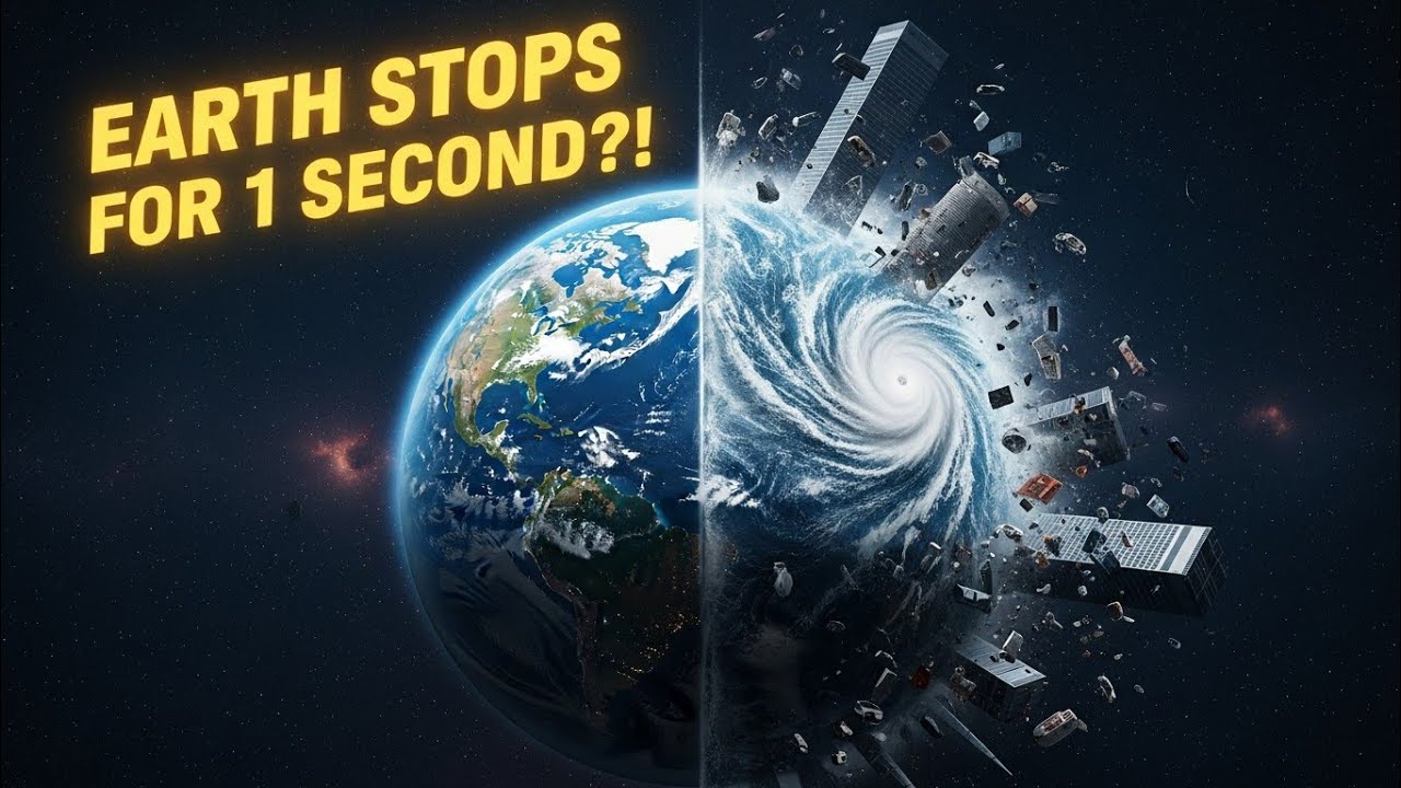What If Earth Stopped Spinning for 1 Second? (Terrifying Science Explained)