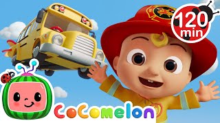 Wheels on the Rescue Bus! 🚌 MORE CoComelon! | CoComelon Nursery Rhymes and Kids Songs 🍉🎵