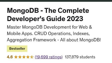 MongoDB - The Complete Developer