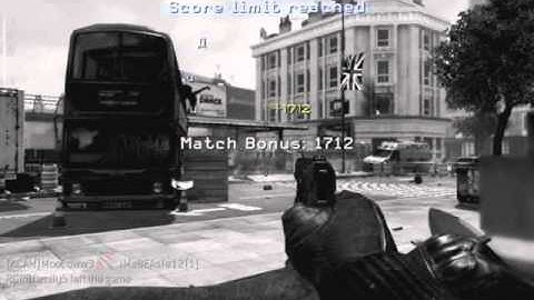 MW3 AON Across The Map Window Shot Final Killcam on Underground!!