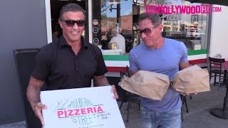 Sylvester Stallone Stops By Mulberry Street Pizzeria In Beverly Hills 9.9.16