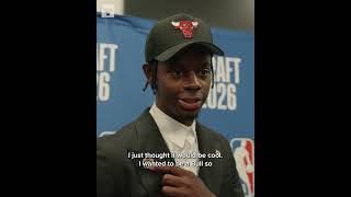 Caleb Wilson honored D-Rose with his Draft Night fit 🥹🌹 #chicagobulls #nba #fashion