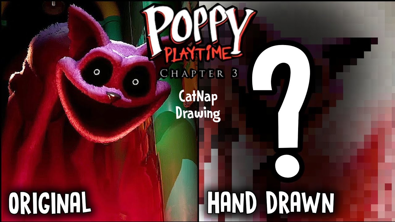 Drawing CatNap From Poppy Playtime Chapter 3 Deep Sleep - YouTube