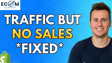 Traffic But No Sales Fixed! | How To Turn Visitors Into Customers (Shopify Tutorial)