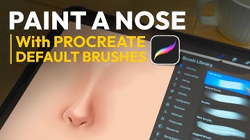 Procreate 기본 브러시로 코를 그리는 방법