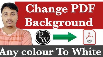 How to change pdf background color || Change pdf background black to white
