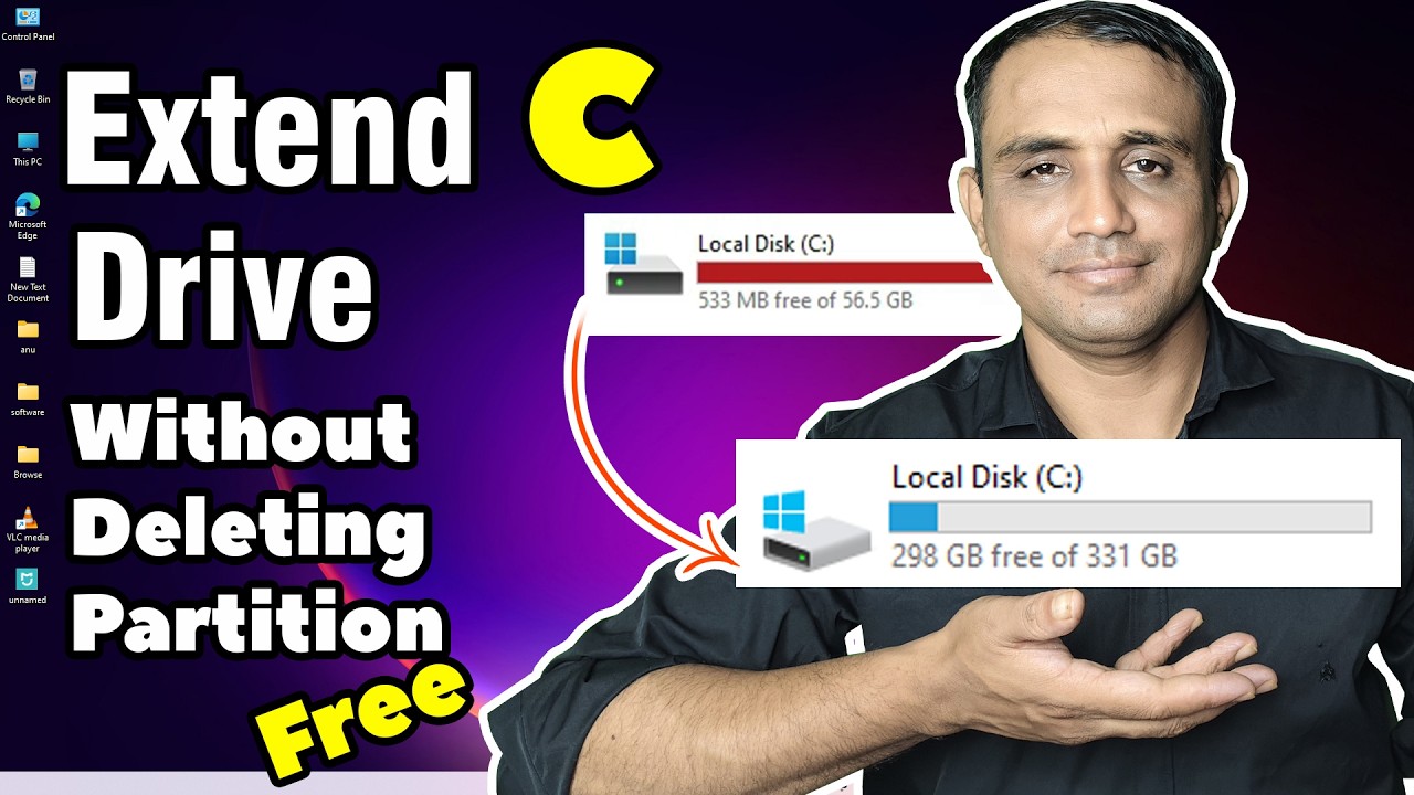 How to Extend C Drive in Windows 10 & 11 Without Deleting Any Partition ...