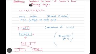 L -  B-Tree || 1st Question  || DAA || GATE || UGC NET