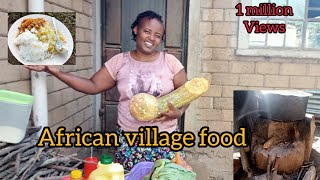 African Village Lifea Kenyan Woman Most Tasty Lentils Pumpkins