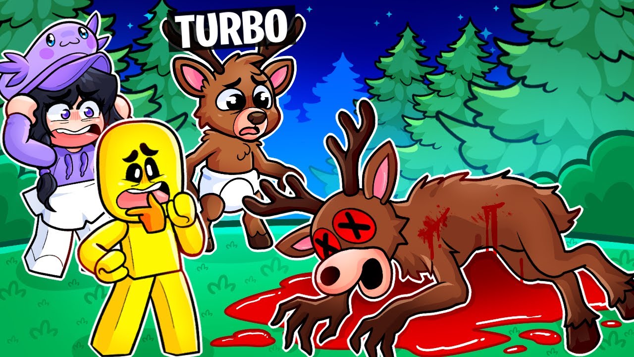 Fingí ser un BEBÉ CIERVO en 99 Noches en el Bosque! (Roblox)