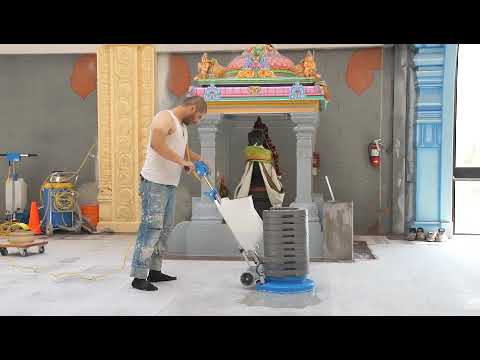 Restoring Marble Floors Using The Centaur Stonechat With 400 lbs of Weight | Centaur Floor Machines