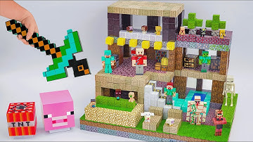 8 Minutes Satisfying with Building Blocks in Minecraft Style | Toy Review