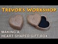 making a heart shaped gift box
