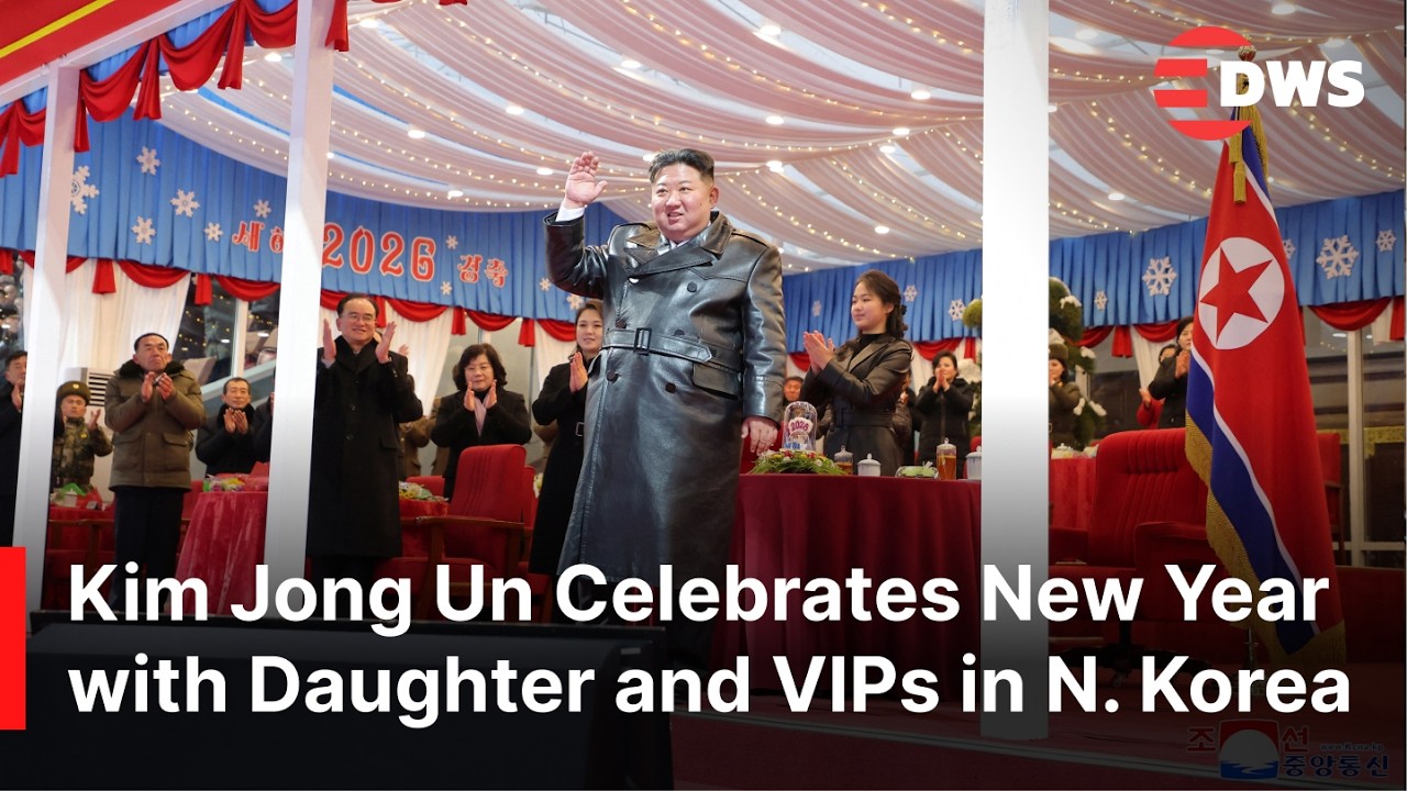 ИСТОРИЧЕСКОЕ СОБЫТИЕ: Ким Чен Ын посетил празднование Нового года в Северной Корее вместе с дочер...