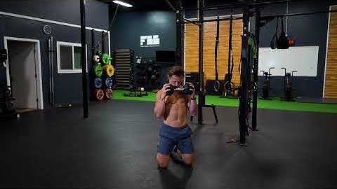 Tall Kneeling DB Crush Grip Bicep Curl