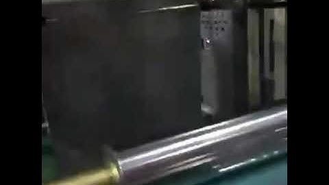 Máy thổi màng pp có in 2 màu oline.