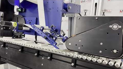 LabelMill, LM5000RB RollerBed Conveyor & LM4012SF Wipe-On Label Applicator for Pre-Roll Tubes