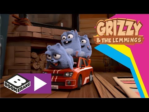 Grizzy And The Lemmings | Transforming Car | Boomerang