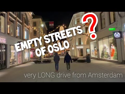 Long Drive to Norway | 17Hrs Travel Passing Hamburg, Copenhagen & Gothenburg | Empty Streets of Oslo