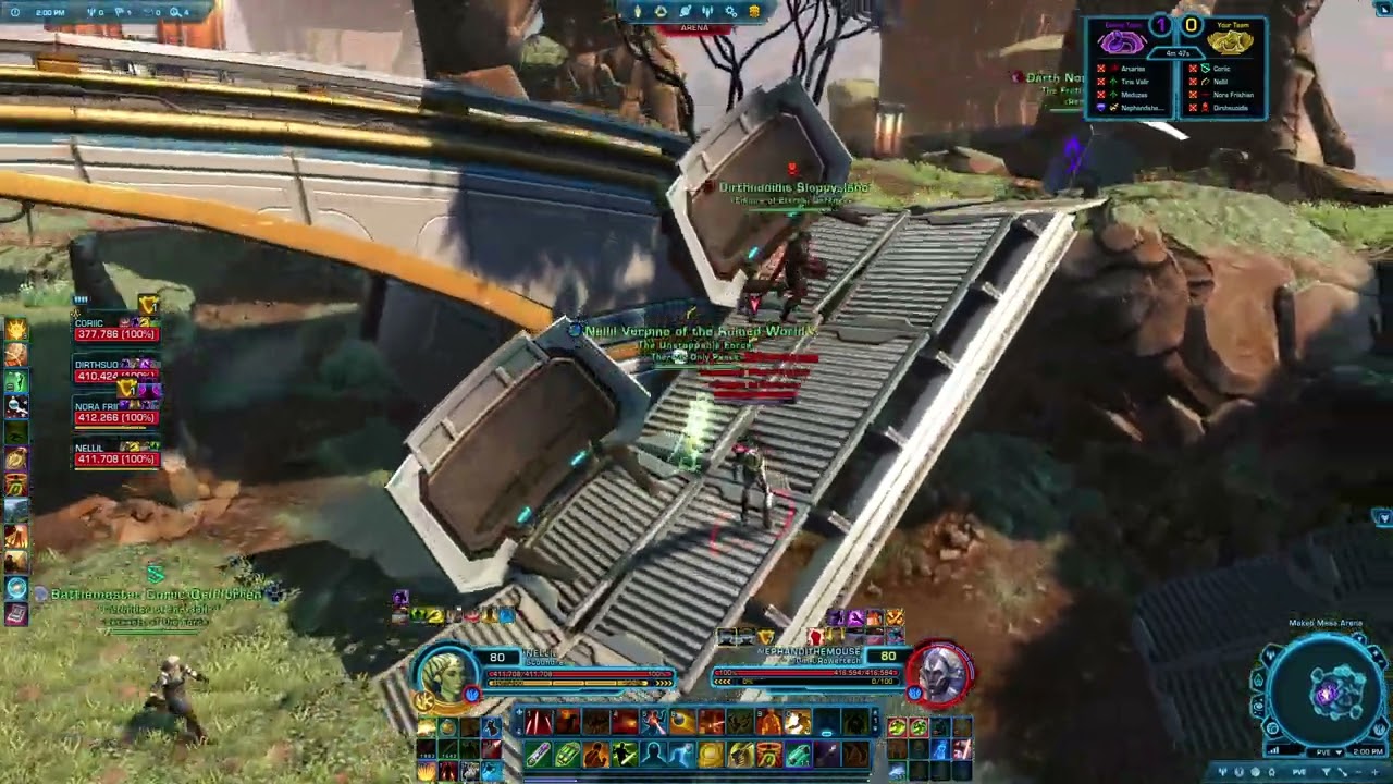 SWTOR PVP Ruffian Scoundrel 7.4: Makeb arena, not sure if breaking the mez first is the best idea...