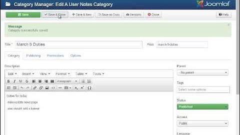 7How to add a user note category on your joomla site