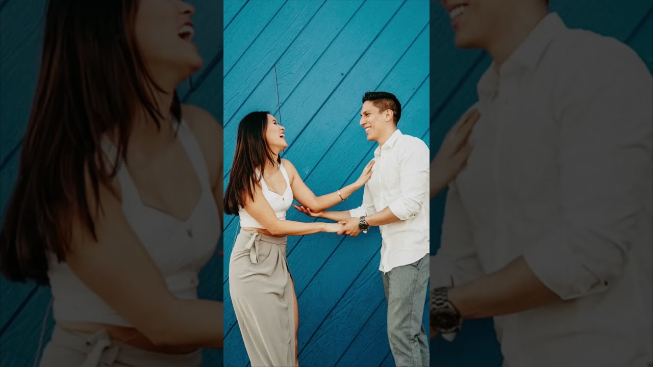 Romantic Sunset Photoshoot at Santa Monica Pier | Golden Hour Couple Session