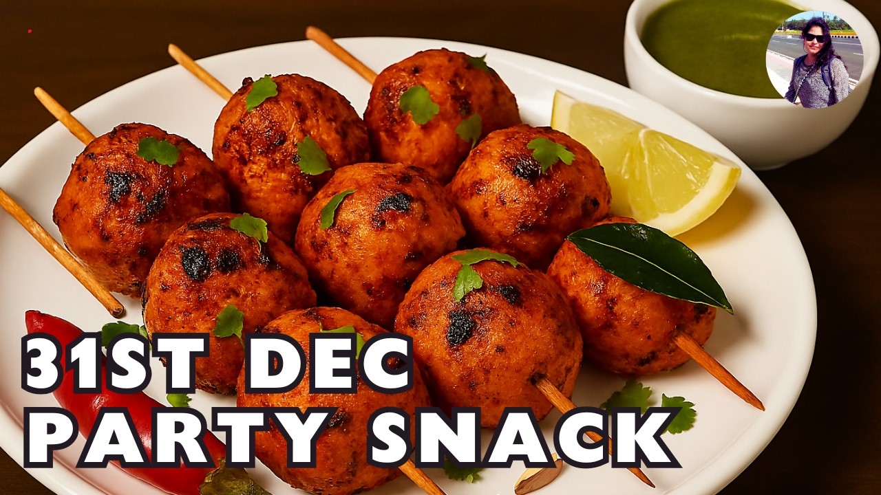New Year Party Veg Chakhna 🔥 Tandoori Aloo Tikka | Easy Starter for 31st Dec